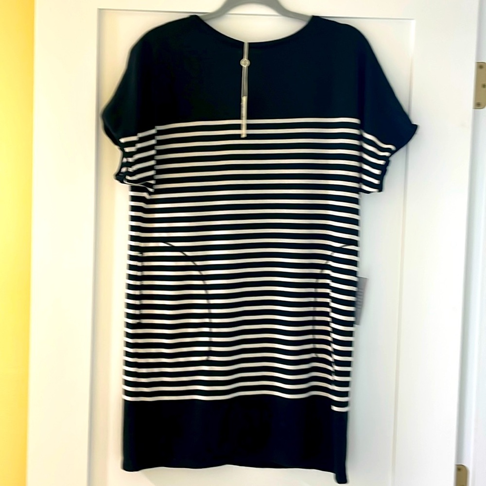 Max Studio Navy /White Dress